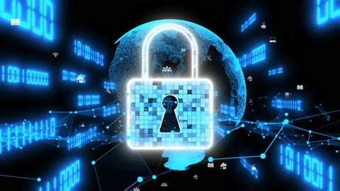 Visionary cyber security encryption tech... | Stock Video | Pond5