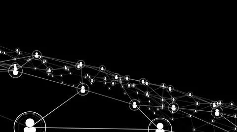 Visionary people network linking and connection Stock Illustration
