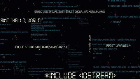 Visionary programming and coding of future software Stock Footage 155883709