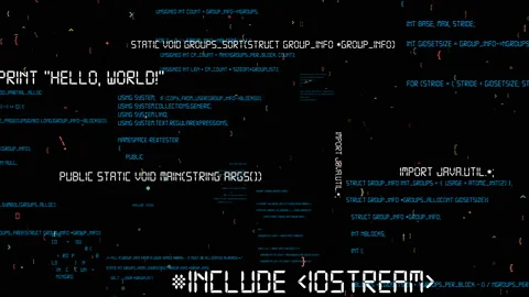 Visionary programming and coding of future software Stock Footage 157071419