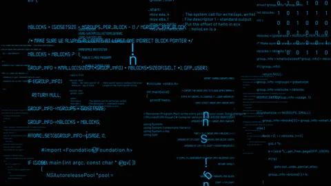 Visionary programming and coding of future software Stock Footage 158084051