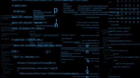 Visionary programming and coding of future software Stock Illustration