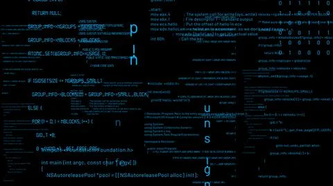 Visionary programming and coding of future software イラスト素材