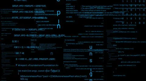 Visionary programming and coding of future software イラスト素材