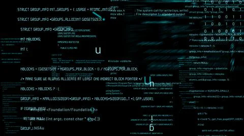 Visionary programming and coding of future software Stock Illustration