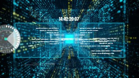 Visionary programming and coding of future software Stock Illustration