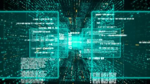 Visionary programming and coding of future software Stockillustratie