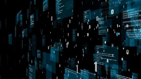 Visionary programming and coding of future software 스톡 일러스트