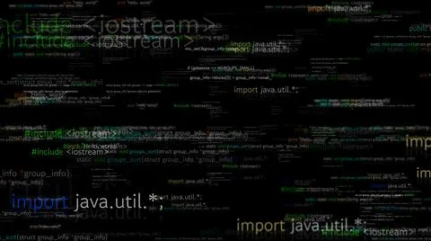 Visionary programming and coding of future software イラスト素材