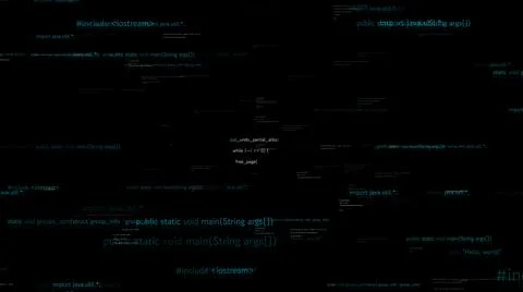 Visionary programming and coding of future software Stock Illustration