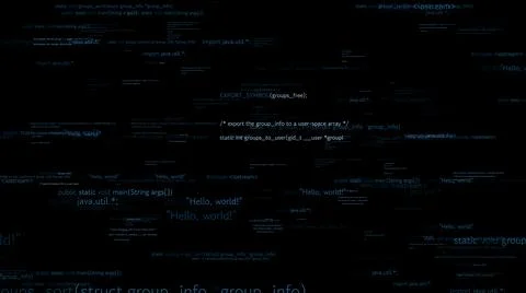 Visionary programming and coding of future software Stock-Illustration