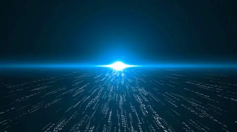 Visionary programming and coding of future software Stockillustratie