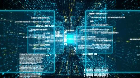 Visionary programming and coding of future software Stock Illustration