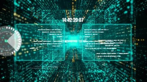 Visionary programming and coding of future software Stock Illustration