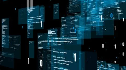 Visionary programming and coding of future software Stock Illustration