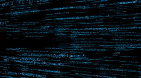 Visionary programming and coding of future software Stock Illustration