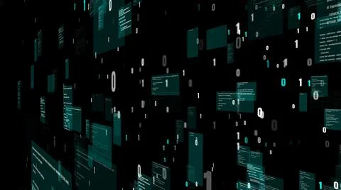 Visionary programming and coding of future software Stock-Illustration