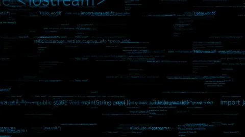 Visionary programming and coding of future software Stock Illustration