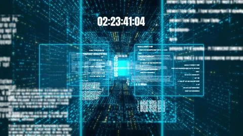 Visionary programming and coding of future software Stock Illustration