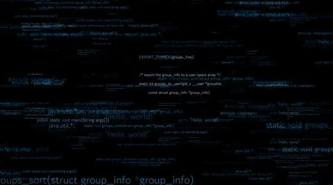 Visionary programming and coding of future software Stock Illustration