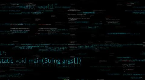 Visionary programming and coding of future software Stock Illustration