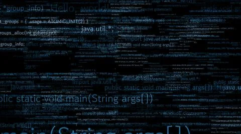 Visionary programming and coding of future software Stock-Illustration