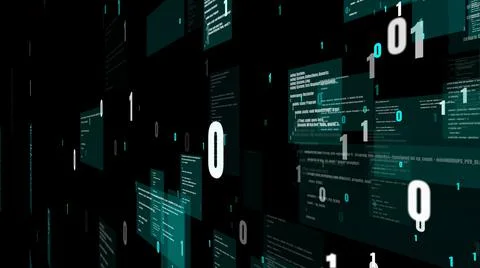 Visionary programming and coding of future software Stock-Illustration