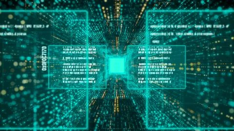 Visionary programming and coding of future software Stock Illustration