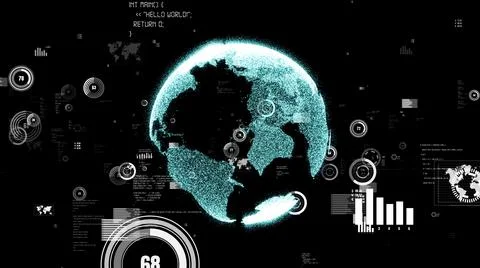 Visionary programming and coding of future software Stock-Illustration