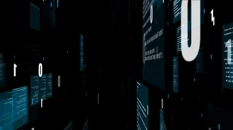 Visionary programming and coding of future software Stock-Illustration