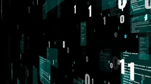 Visionary programming and coding of future software Stock Illustration