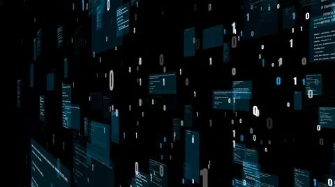 Visionary programming and coding of future software Stock-Illustration