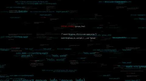 Visionary programming and coding of future software Stock Illustration