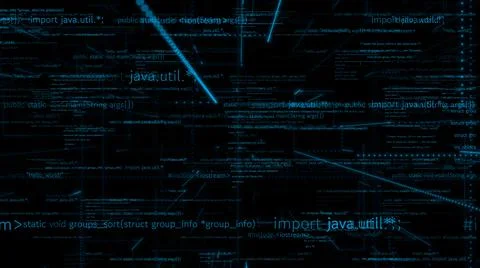 Visionary programming and coding of future software Stock Illustration