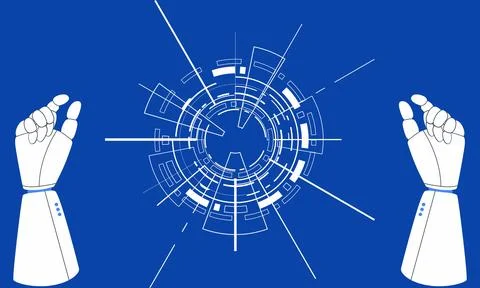 Visionary technology vector Illustrazione stock