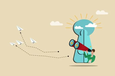 Visionography to the success Stock Illustration