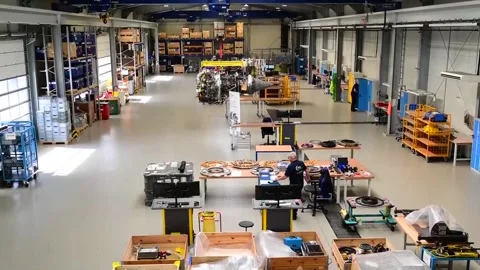 Visit to an aircraft and helicopter engine plant in Germany, LUDWIGSFELDE, DE -  Vídeos de archivo 240346138