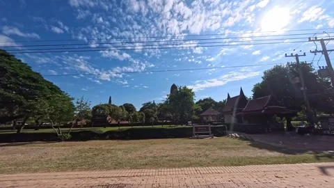 Visit the Ayutthaya Historical Park Stock Footage 325059705