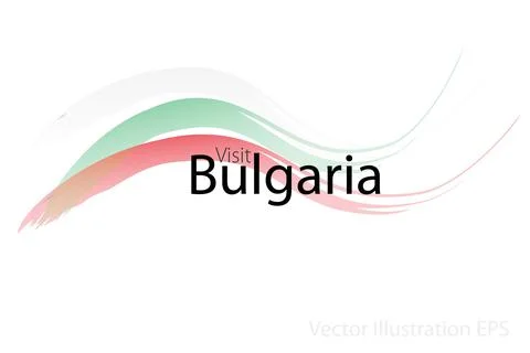 Visit Bulgaria Vector Illustration Stock Illustration
