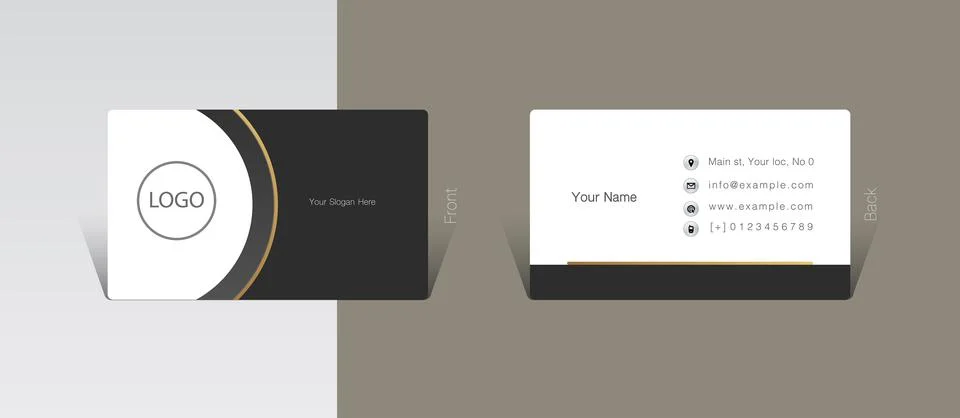 Visit card ideas 스톡 일러스트
