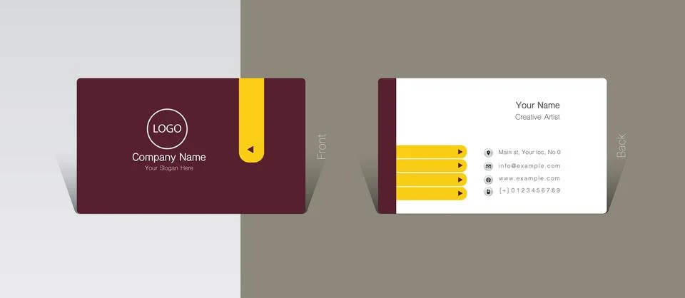 Visit card ideas Иллюстрация