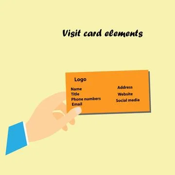 Visit card Stock Illustration
