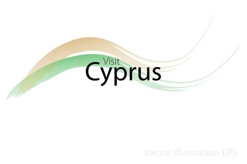 Visit Cyprus Vector Illustration Stock Illustration
