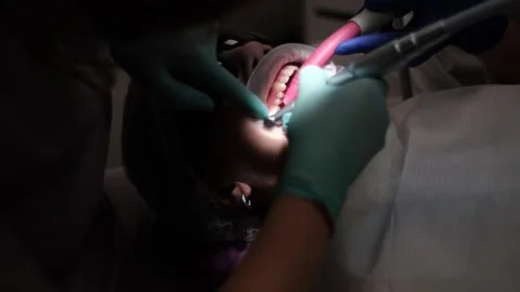 A visit to the dentist 스톡 동영상 307493813