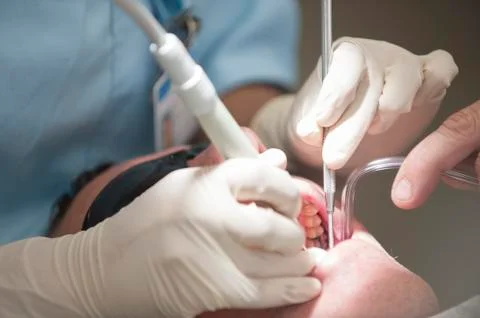 Visit to the Dentist Stock Photos