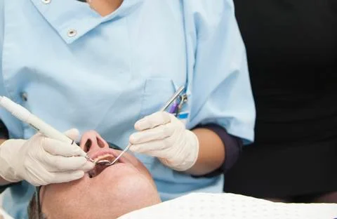 Visit to the Dentist Stock Photos