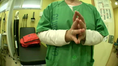 Visit at the doctor Stock Footage 585708