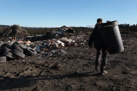 A visit to the dump Stock Photos