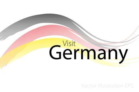 Visit Germany Vector Illustration Stock Illustration