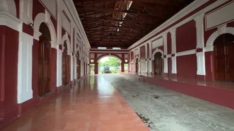 Visit Granadas Historical Old Train Museum for a Unique Cultural Experience Stock Footage 306952771